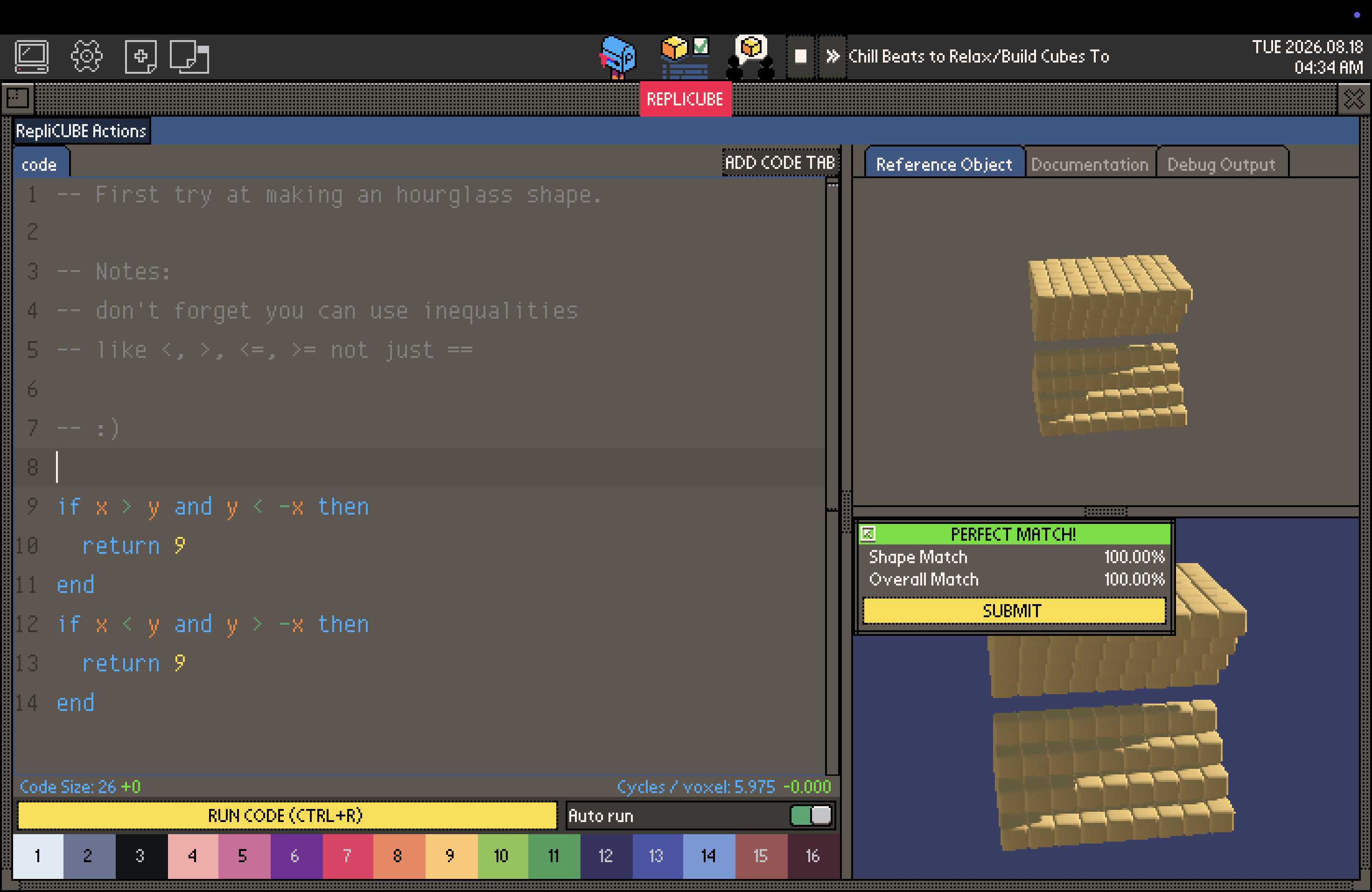 Replicube gameplay cuz why not example image